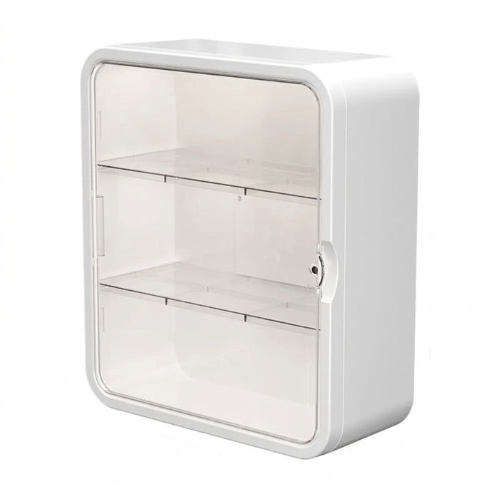 No-drill Wall-mounted Medical Cabinet – Transparent Drawer, Multi-layer Storage