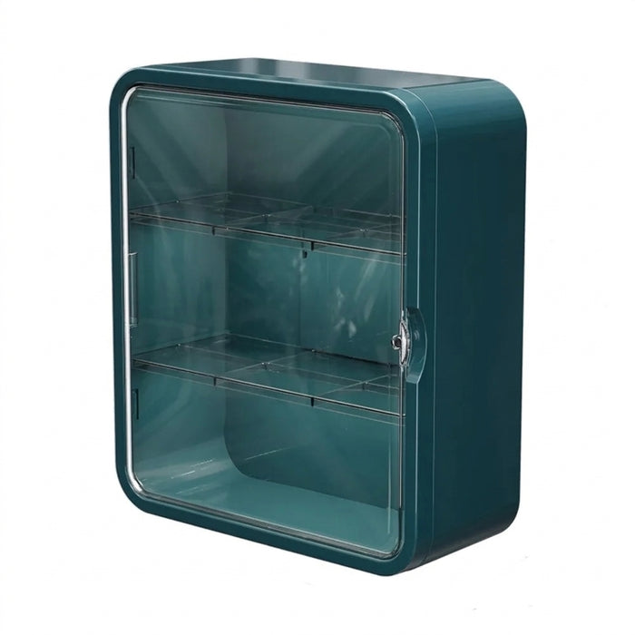No-drill Wall-mounted Medical Cabinet – Transparent Drawer, Multi-layer Storage