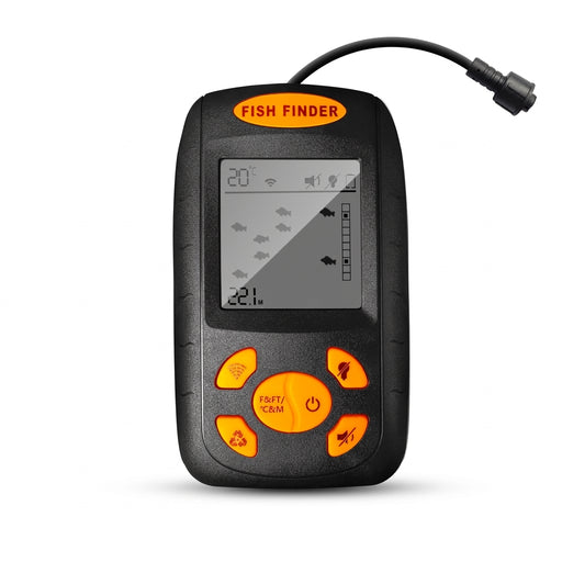 Portable Sonar Fish Finder – Handheld Fishfinder with 100m Depth & Backlit LCD
