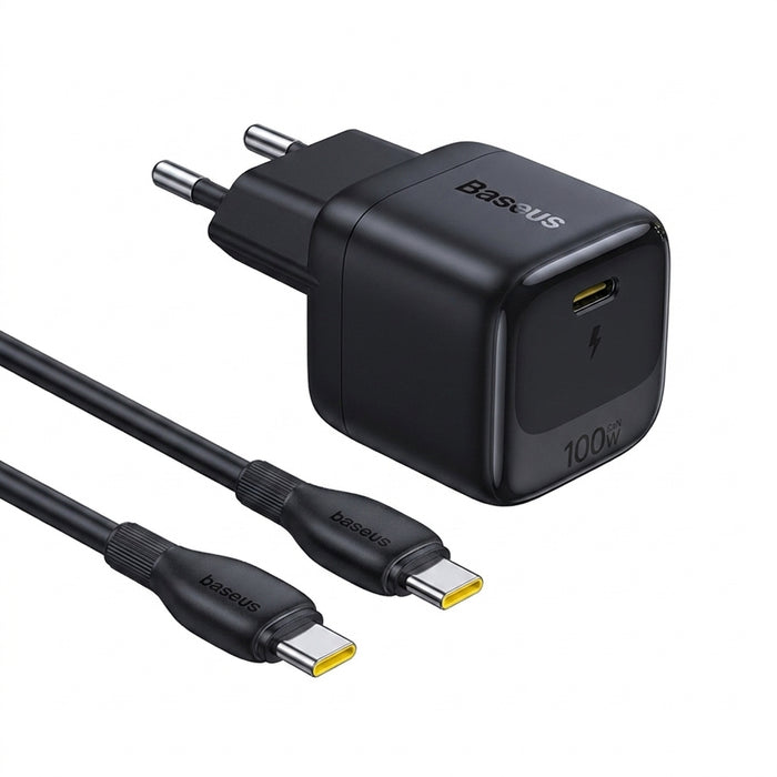 Mini 100W GaN USB‑C Fast Charger — Quick Charge for iPhone 17/16/15 Pro Max, iPad & Xiaomi