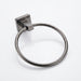 Gun Grey Bathroom Hardware Set — Towel Bar, Paper Holder, Ring & Hook