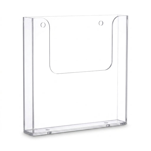 Acrylic Wall-Mounted Brochure Holder - A4/A5 Clear Flyer & Pamphlet Display