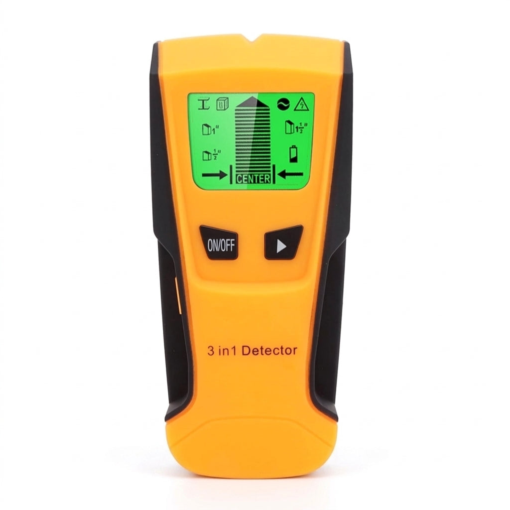 3-in-1 Wall Scanner for Wood Studs, Metal and Live Wires