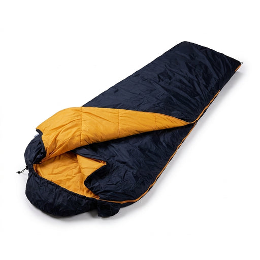 Double-Layer Mummy Sleeping Bag with Compression Sack, 210 × 75 cm