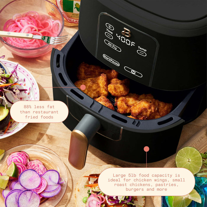 6-Quart Air Fryer: Advanced Digital Touchscreen for Efficient Everyday Cooking