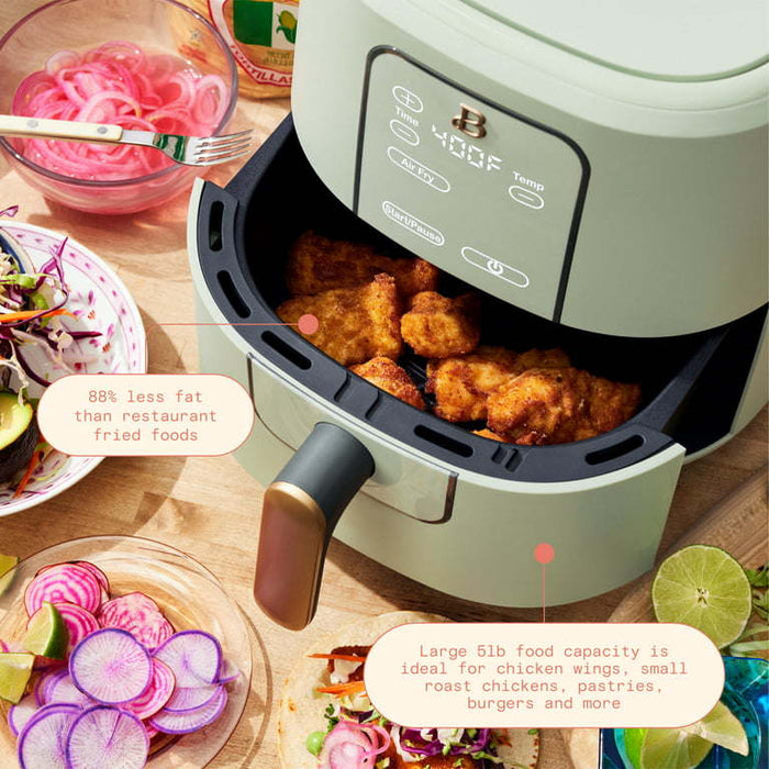 6-Quart Air Fryer: Advanced Digital Touchscreen for Efficient Everyday Cooking