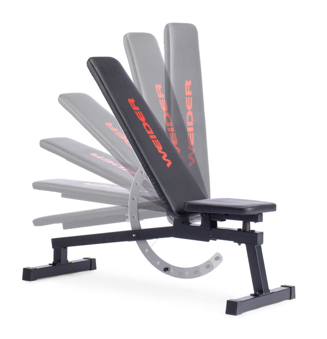 Weider Legacy Adjustable Bench with 14 Positions, 410 Lb. Weight Limit