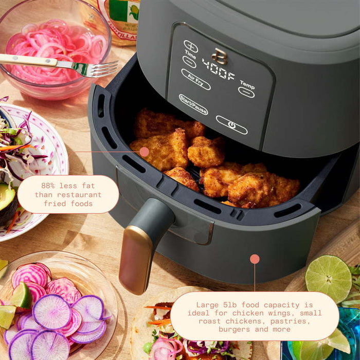 6-Quart Air Fryer: Advanced Digital Touchscreen for Efficient Everyday Cooking