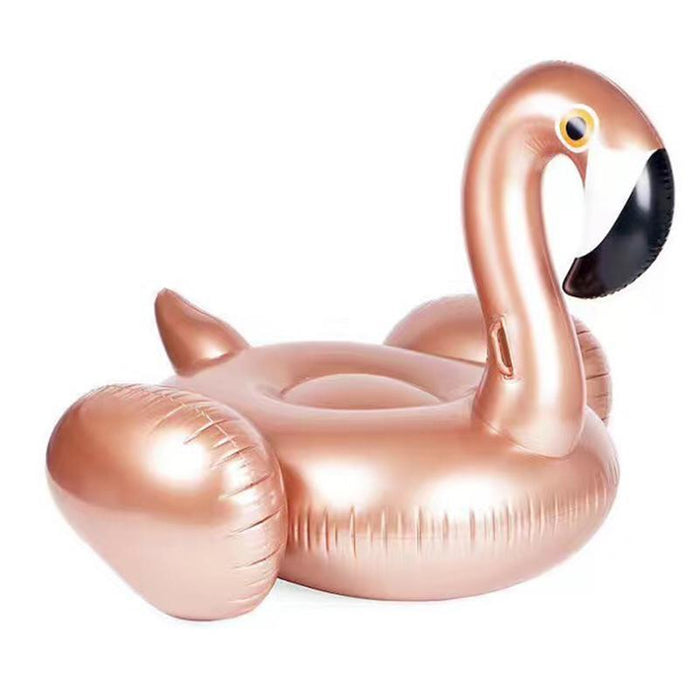 Giant Rose Gold Inflatable Flamingo Float